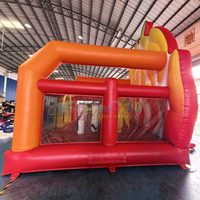 Château gonflable commercial en PVC 15x15 pour fêtes d'enfants en extérieur, modèle Flame Bounce House