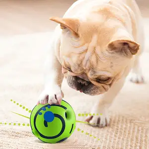 Fabrika toptan köpek oyuncak top avrupa amerika popüler eğitim oynarken komik interaktif Peppy ses köpek topu oyuncak