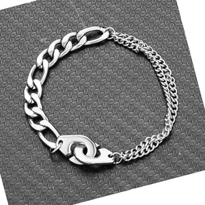 <span class=keywords><strong>Bracelet</strong></span> menottes en acier inoxydable plaqué <span class=keywords><strong>or</strong></span> 18 carats pour femmes Boho Retro Thick Twist Figaro Chain Party Trendy Jewelry New - Product Image 3