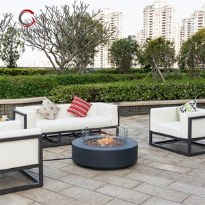 Mesa <span class=keywords><strong>de</strong></span> Fuego <span class=keywords><strong>de</strong></span> Concreto Resistente para Exteriores, Mesa <span class=keywords><strong>de</strong></span> Fogatas para Jardín, Calentadores <span class=keywords><strong>de</strong></span> Patio a Gas - Product Image 4