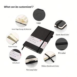 สมุดโน้ตเกลียว A5หรูหราปกสมุดปกแข็งสมุดไดอารี่แบบประณีตโลโก้สีออกแบบได้ตามต้องการ - Product Image 6