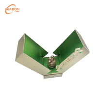 Boîte en carton rigide à double porte magnétique, boîte en carton avec gaufrage UV en feuille d'or, emballage pour flacon de parfum en verre de 30 ml et 50 ml, cadeau