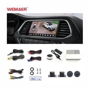 1080P Bird Parking System 360 Degree Panoramic 2D 3D Surround View Backup 4 Camera Kit Car Reverse 24v Truck Dvr Side Cameras