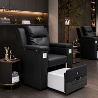 Chaise de pédicure sans plomberie avec cuvette intégrée, équipement de spa pour ongles, fauteuils et bassin de pédicure, vente en gros