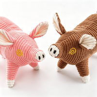 Jouets pour chiens en gros : Jouet en peluche de luxe en forme de cochon, durable, interactif, couineur, pour chiens et chats de taille moyenne à grande