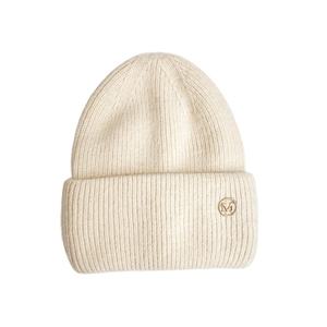 Gorros de Invierno de Alta Calidad Personalizados para Mujer, con Logotipo Metálico, Hechos con Hilo de Pelo de Conejo Angora Ecológico, Acrílico, Algodón, Cachemira y Lana - Product Image 1