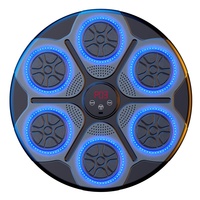 Machine de boxe musicale N1 Smart, cible de boxe électronique murale, 6 pads LED, entraîneur de frappe interactif, salle de sport à domicile