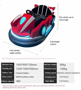 Voitures tamponneuses commerciales en PVC pour enfants et adultes Manèges de parc d'attractions intérieur <span class=keywords><strong>Net</strong></span> Dodgem Cars pour la maison et le centre commercial - Product Image 3