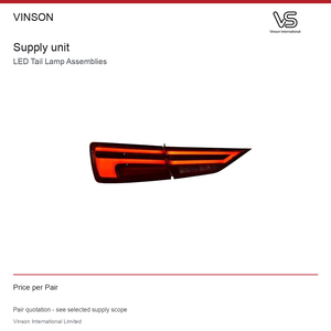 Paires de feux arrière LED pour Audi A3 2017-2019, application LED d'origine - Product Image 4