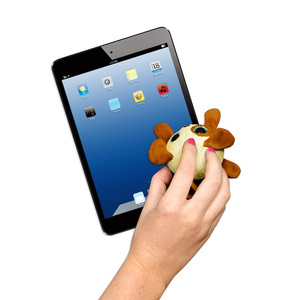 1393 dễ thương động vật có hình dạng sợi nhỏ bán buôn ODM nhà máy sang trọng Màn hình CPC kính sạch hơn ếch nhồi bông màn hình sạch hơn đồ chơi sang trọng - Product Image 4