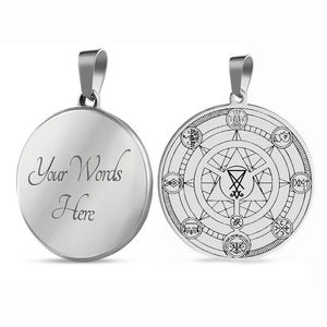 Amuleto de los Reyes <span class=keywords><strong>del</strong></span> Infierno con los Poderes de los Custodios, Talismanes para Protección y Prosperidad, Collar con Colgante de Acero Inoxidable - Product Image 5