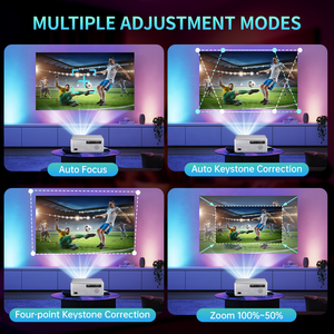 Chất Lượng Cao Xách Tay LCD Wifi6 Chiếu 800ANSI Lumens Android 13 2G RAM 32G Rom 1080P Max 4K <span class=keywords><strong>Mini</strong></span> Rạp Hát Tại Nhà Projecteur - Product Image 3