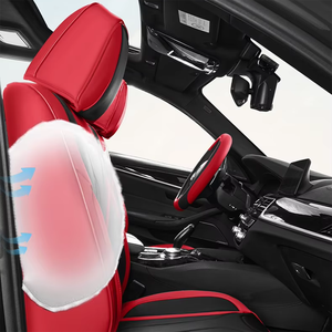 Coussin de siège de voiture en cuir <span class=keywords><strong>360</strong></span> ° entièrement fermé à cinq places Siège sédentaire général Quatre saisons Aide à réduire la fatigue transfrontalière - Product Image 6
