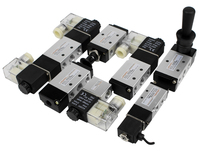 Vanne solénoïde à double effet pour vérin, série 4V, 5/2 ou 5/3 voies, commande directionnelle, pilotage interne, avec approvisionnement direct usine OEM