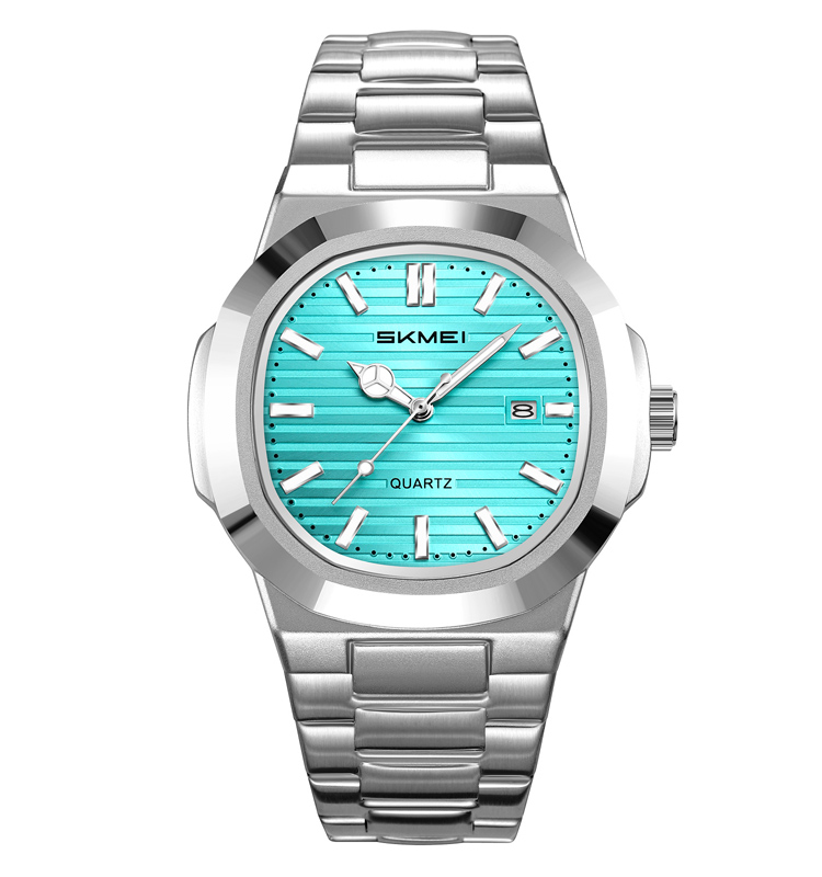 plateado/azul claro