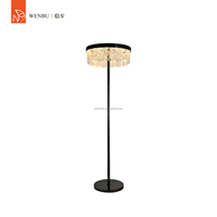 Lampe de sol en cristal de quartz naturel, lampe en cristal de luxe pour villa, salon