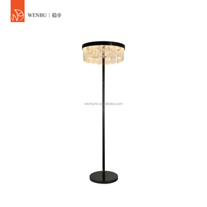Natural Quartz <b>Crystal</b> Round Luxury Floor Lamp <b>Crystal</b> Lamps for Villa Living Room - Product Image 1