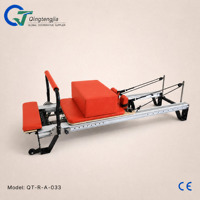 Machine de Pilates Reformer Professionnelle en Aluminium avec 6 Ressorts Réglables pour Studio et Gym