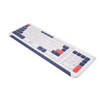 Combo de teclado y mouse ultrafino, inalámbrico, resistente al agua, con retroiluminación RGB, 2,4 GHz y Bluetooth, diseño ergon