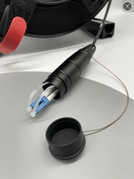 Enrouleur de Câble Tactique Portable pour Cordon de Brassage Fibre Optique 100m/300m/500m/1000m – Bobine Étanche pour Équipement Optique
