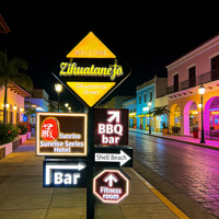 Panneau publicitaire extérieur lumineux LED 3D vertical pour affichage commercial