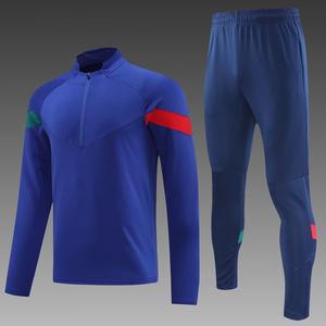 Unisex özel Logo Tech polar Zip eşofman setleri kış sıcak eşofman futbol katı tarzı bahar sezon toptan için - Product Image 5