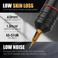 Ambitie Ninja Pro 2000mAh Coreless Motor Professionele Elektrische Direct Drive Draadloze Tattoo Machine Pen Gun voor Artiesten Lichaamskunst