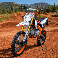 Moto tout-terrain Enduro 125cc à essence, moteur 4 temps, suspension hydraulique, frein à disque, motocross