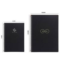 Ensemble de cahiers personnalisés réutilisables en papier intelligent avec couverture en PVC, format A5 B5, spirale effaçable, 30 feuilles