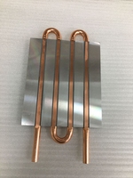 Tube en cuivre plaque froide en aluminium plaque de refroidissement électrique liquide personnalisée dissipateur thermique refroidi à l'eau pour batterie ev de voiture