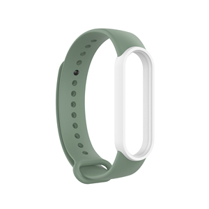 Tschick-Correa deportiva de silicona suave para reloj inteligente <span class=keywords><strong>Xiaomi</strong></span> Mi <span class=keywords><strong>Band</strong></span> <span class=keywords><strong>5</strong></span> y 6, pulsera de repuesto de doble color - Product Image 5