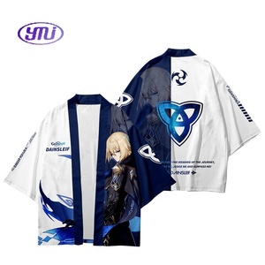43 estilos Halloween Genshined <span class=keywords><strong>Impact</strong></span> Cloak HuTao <span class=keywords><strong>Klee</strong></span> Furina Neuvillete <span class=keywords><strong>Cosplay</strong></span> Color impresión mujeres hombres Anime dibujos animados ropa - Product Image 3