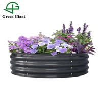Huizhou – Kit de lit de jardin en métal, boîte de jardinière verte géante de 11 pouces de haut et 42 pouces de large