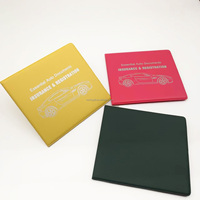 Documents automobiles Carte d'immatriculation et d'assurance automobile en relief 2 poches Organisateur Protéger le compartiment d'inspection Passes de voiture