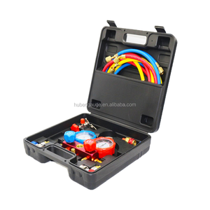 Profissional 4-Way 4-Válvulas Manifold Gauge + Conjunto Mangueira R410 4 R22 R134a AC/Ferramenta DA ATAC - Product Image 2