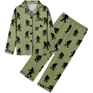 Ensemble de pyjamas pour enfants à motif mignon Vêtements de nuit thermiques doux à manches longues Pyjamas chauds pour enfants Vente en gros - Product Image 1