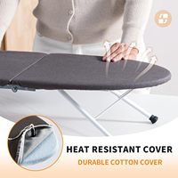 Mini planche à repasser pliable de dessus de table résistante à la chaleur portative avec le repos de fer