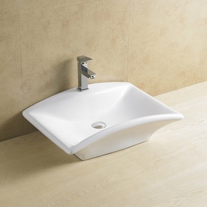 Lavabo Redondo de Cerámica para Baño, Diseño Artístico en Color - Product Image 3