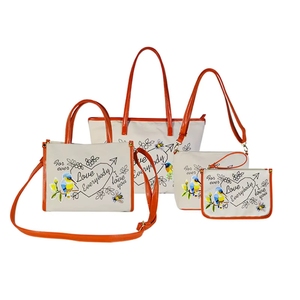 Bolsa de Compras de Algodón de Proveedor Indio, Personalizada con Iniciales, Monograma en Lona, Regalo para Mujer, Bolsa de Playa con Letras - Product Image 6