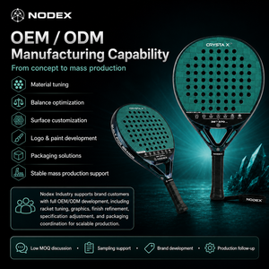 Raquette de padel NODEX de qualité supérieure, fabriquée en usine, <span class=keywords><strong>Stryke</strong></span> JP91 Hybrid Teardrop 24K carbone, puissance explosive avec précision et stabilité - Product Image 4