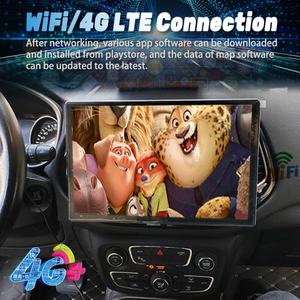 Radio para Auto con Android 13 y Carplay de 13.3 Pulgadas para Jeep Compass, Navegación Multimedia GPS, Reproductor de Radio para Auto, WIFI+4G, Bluetooth, 2DIN, DSP, Estéreo - Product Image 2
