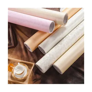 껍질과 스틱 비닐 벽지 양각 부드러운 터치 PVC 필름 자기 접착 접촉 종이 홈 오피스 빌라 룸 장식