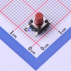 TS-1102SD-A-I-R Tactile Switch SMD-4P,6x6mm Switch ( Switch Length: 6mm )( Switch Width: 6mm )( Switch Height: 8mm ) - Product Image 1