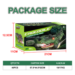 Jouets LK, crocodile télécommandé 2,4 GHz, rotation à 360 degrés, avec lumière, son et pulvérisation - Product Image 5