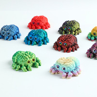 Juguete de Araña Impreso en 3D Verde Soñador, Hermosos Adornos Decorativos Desmontables, Material PLA Duradero, Servicio de Moldeo Incluido