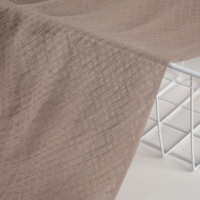 Tela de poliéster transpirable y antiestática con diseño de cuadros y rayas para bufandas y hiyabs infantiles, ideal para el uso diario de los niños musulmanes.