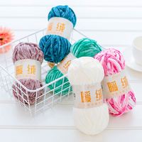 Yarncrafts anneau filé crochet chenille fil épais polyester tricot fil pour tricoter à la main sacs poupées couvertures