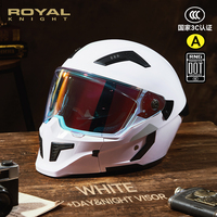 Casque modulaire pour moto BYB/RNG, graphisme personnalisé, visière argentée, logo de la marque, certificat DOT, autocollants personnalisés, masque amovible