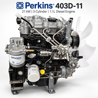 Moteur diesel industriel Pekins 403D-11, 21 kW, 1,1 L, refroidi par liquide, pour générateur, pompe à eau, machines