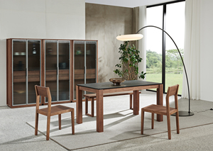 <span class=keywords><strong>Table</strong></span> à manger rectangulaire, pieds en bois massif, assemblage rapide, pièces - Product Image 2